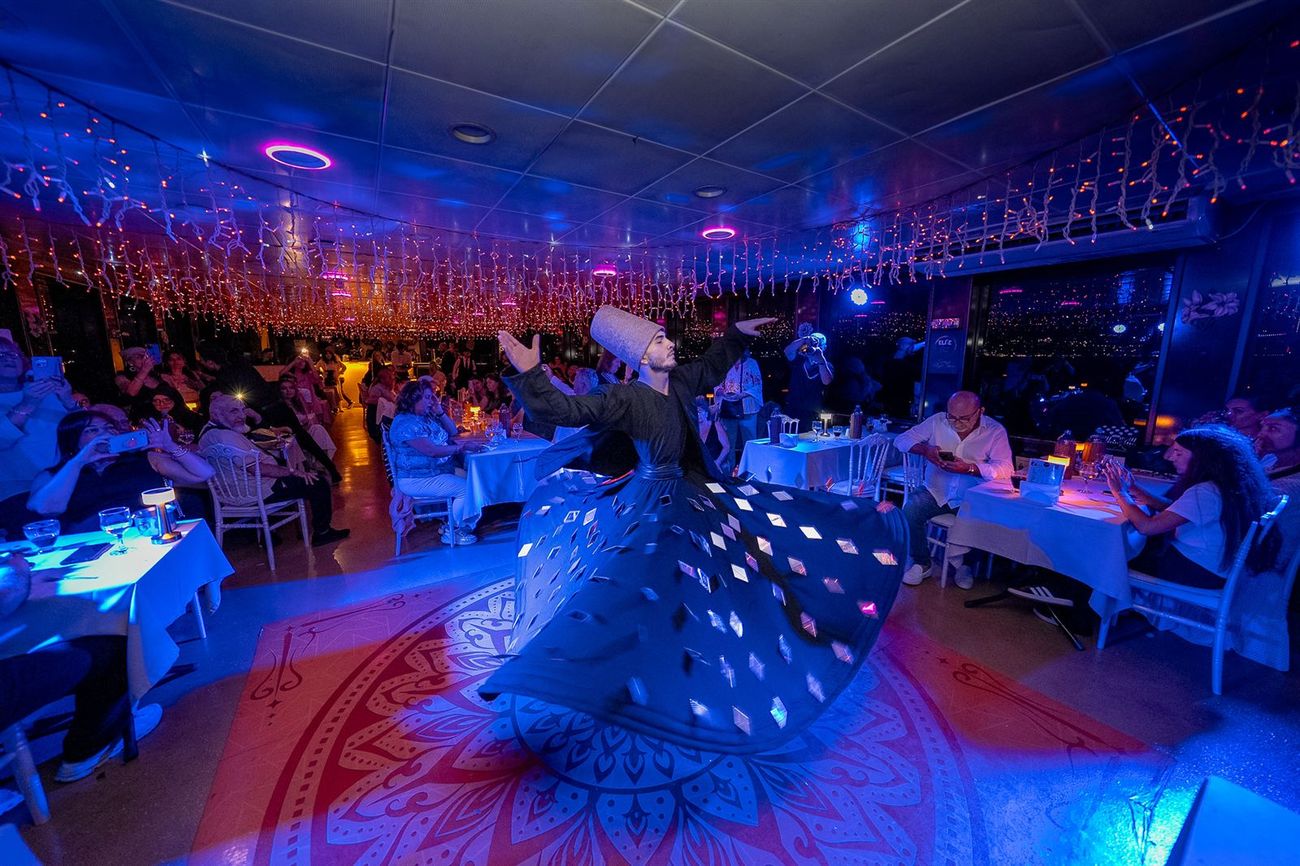 Whirling dervish performance during the Turkish Night Show